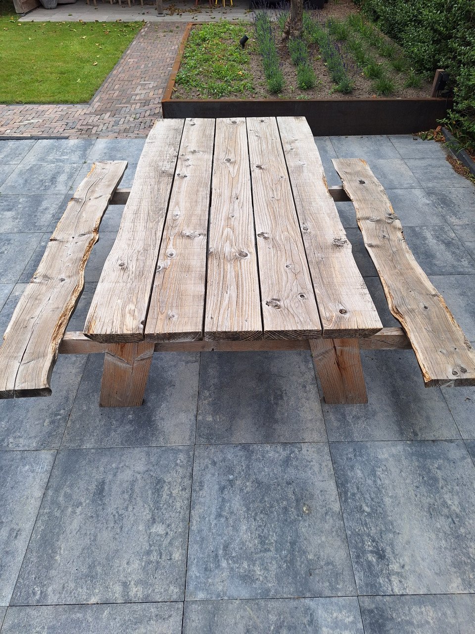 Robuuste Douglas houten picknicktafel