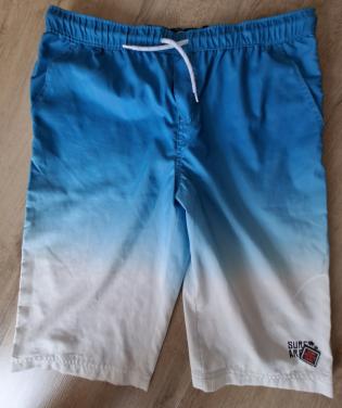 Zwemshort mt 182 blauw/wit