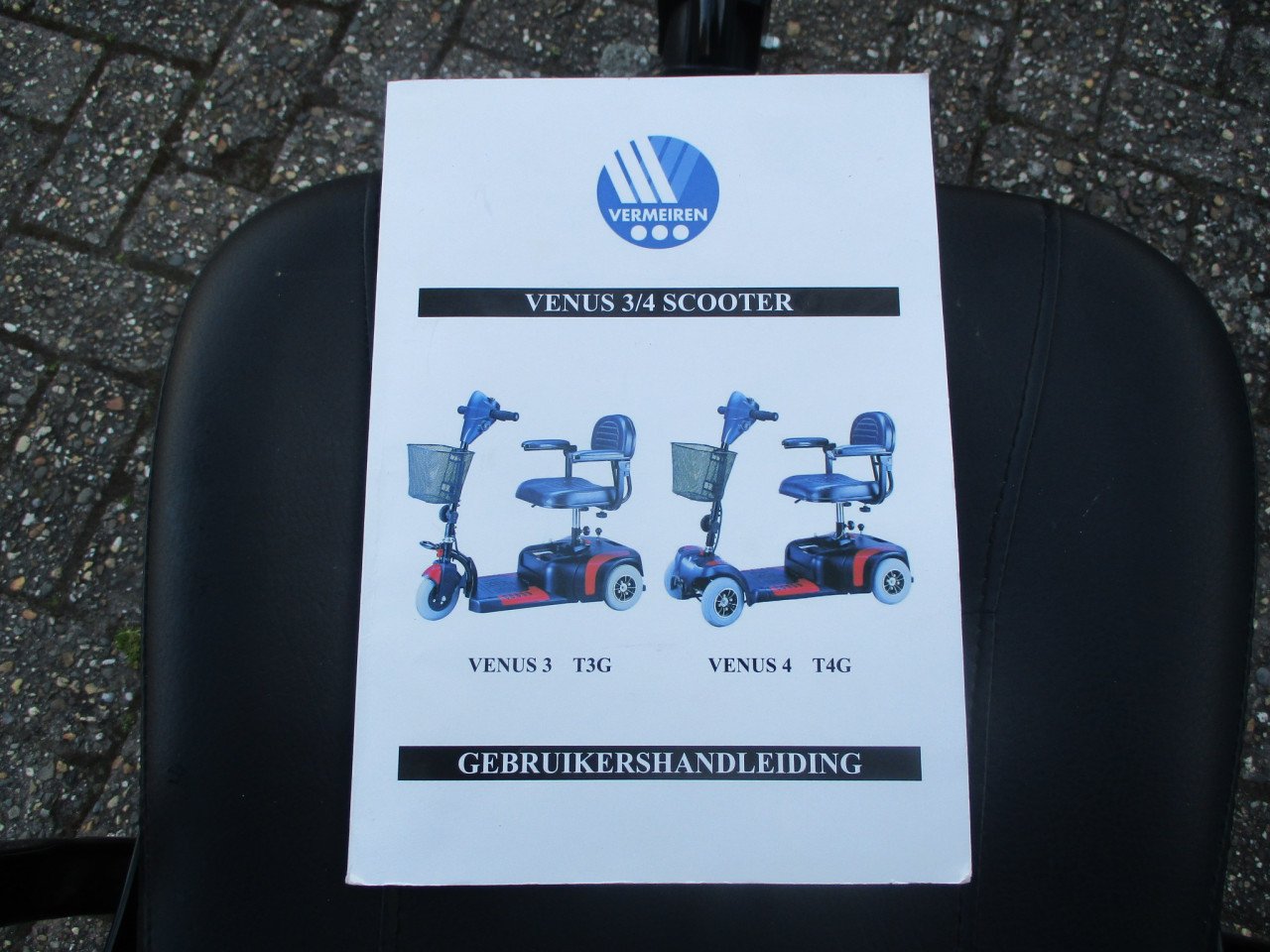 Zgan opvouwbare Venus 3wiel scootmobiel met nieuwe accu,s