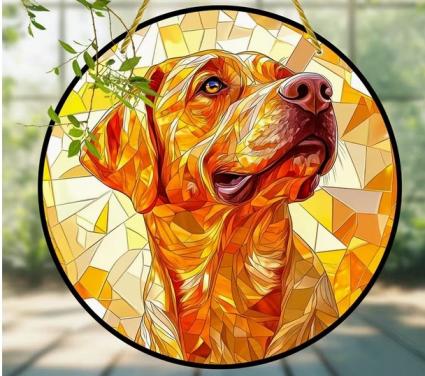Raamhanger Labrador ( kleurrijk )