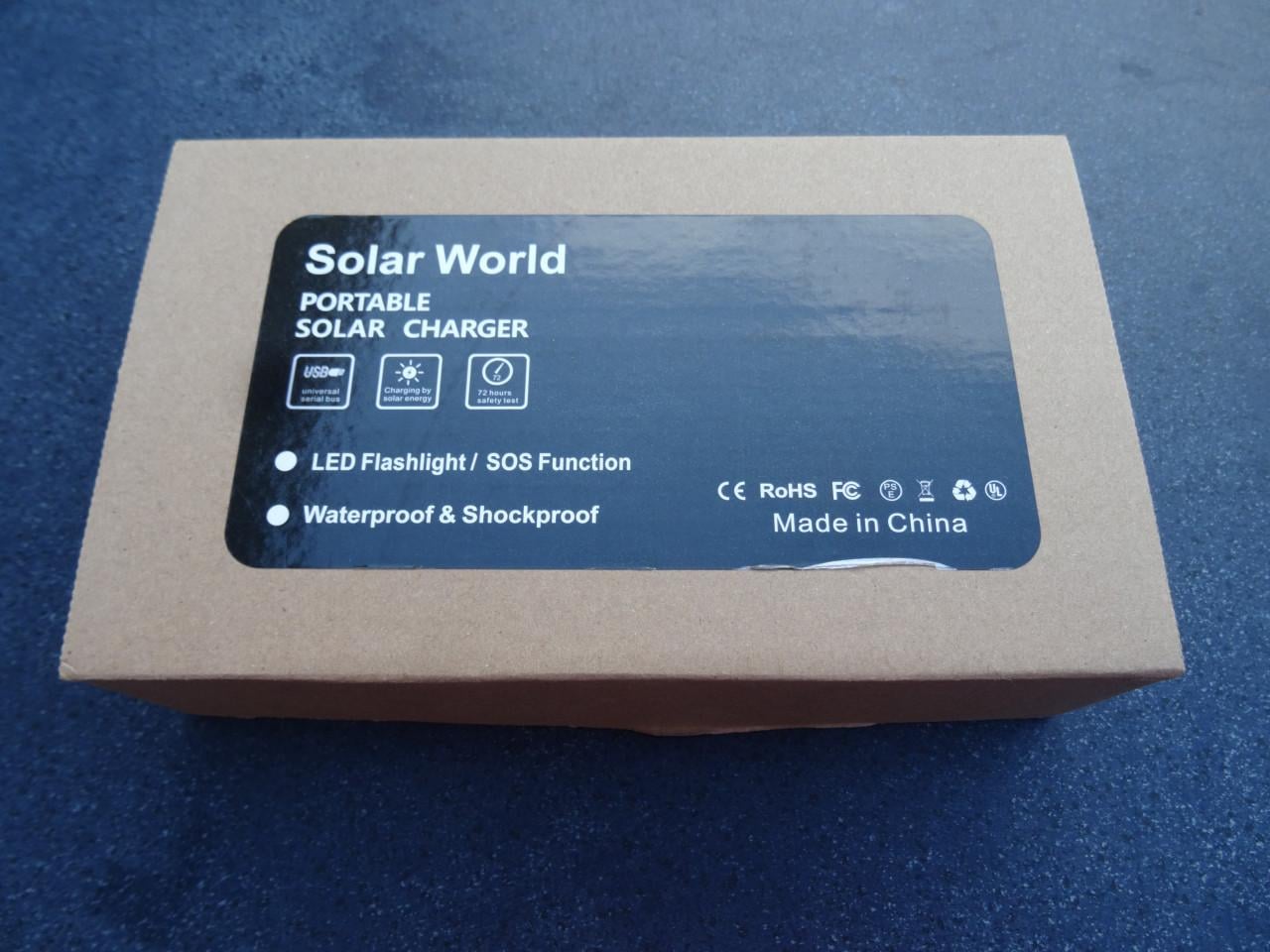 Powerbank 20.000 mAh met zonnepaneel – Nieuw