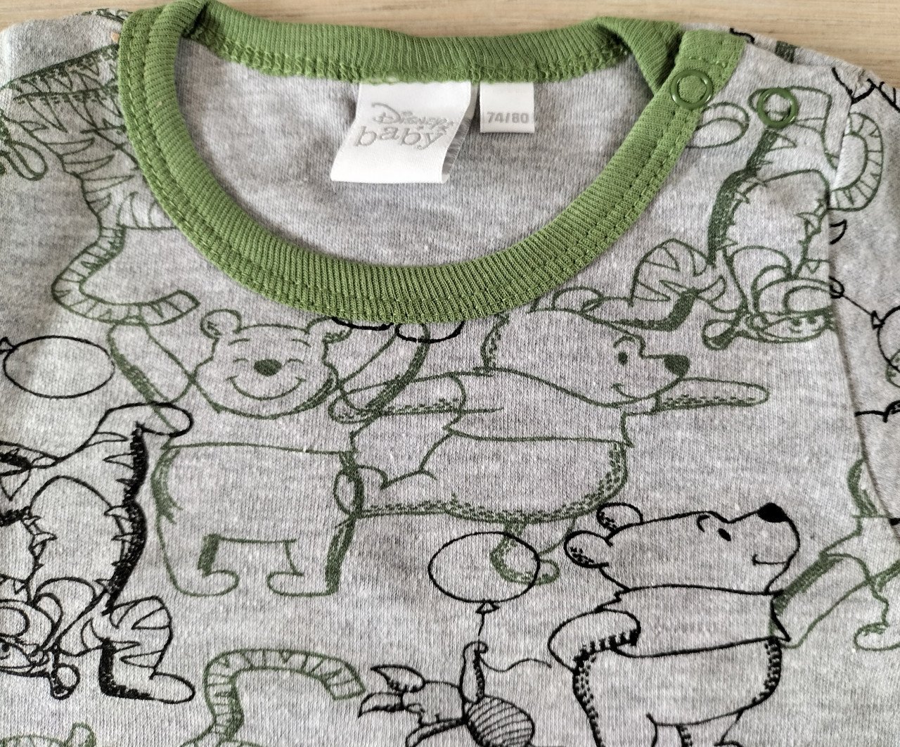 Disney romper Winnie the Pooh grijs maat 74/80