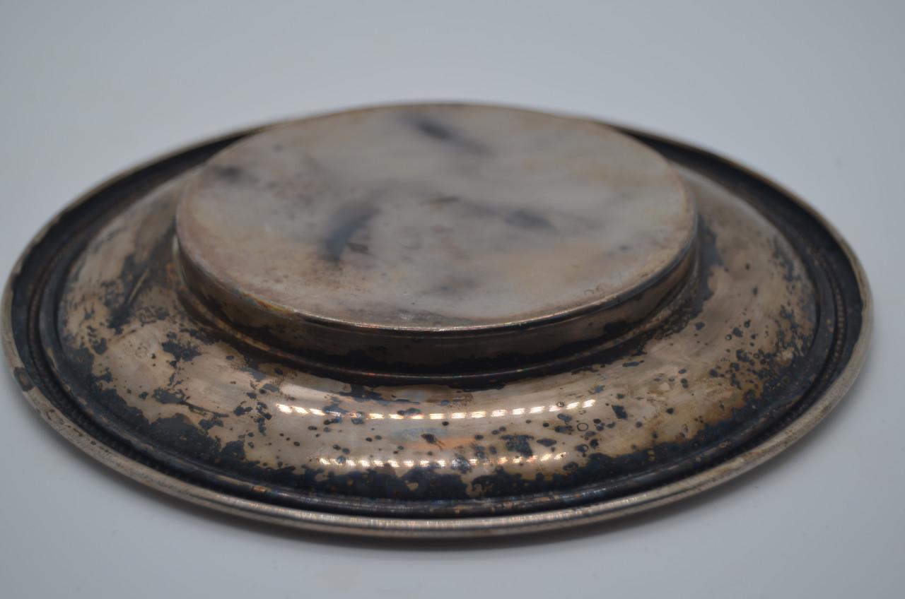 Verzilverd antiek schaaltje / schoteltje.