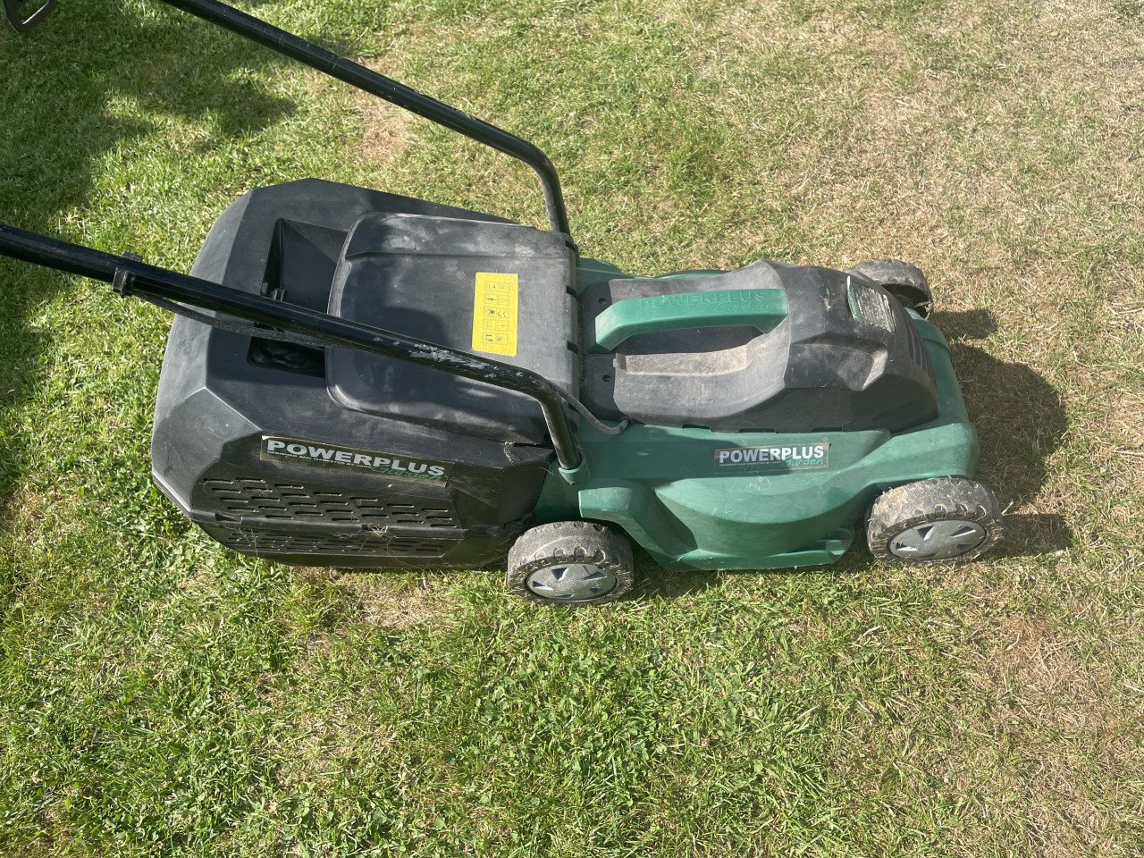 Elektrische grasmaaier met opvangbak