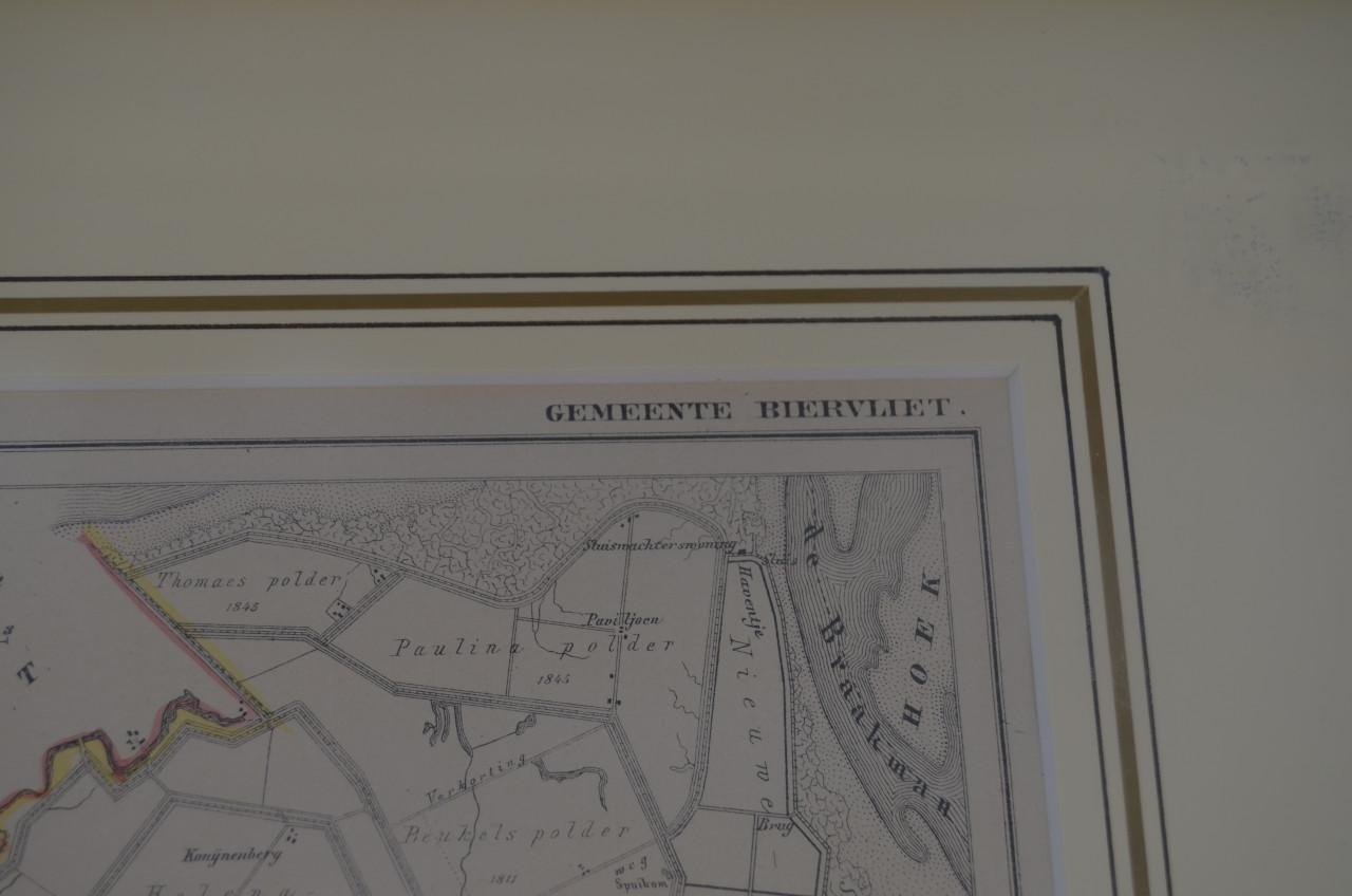Fraaie Litho 1868 Gemeente Biervliet Zee - Vla.