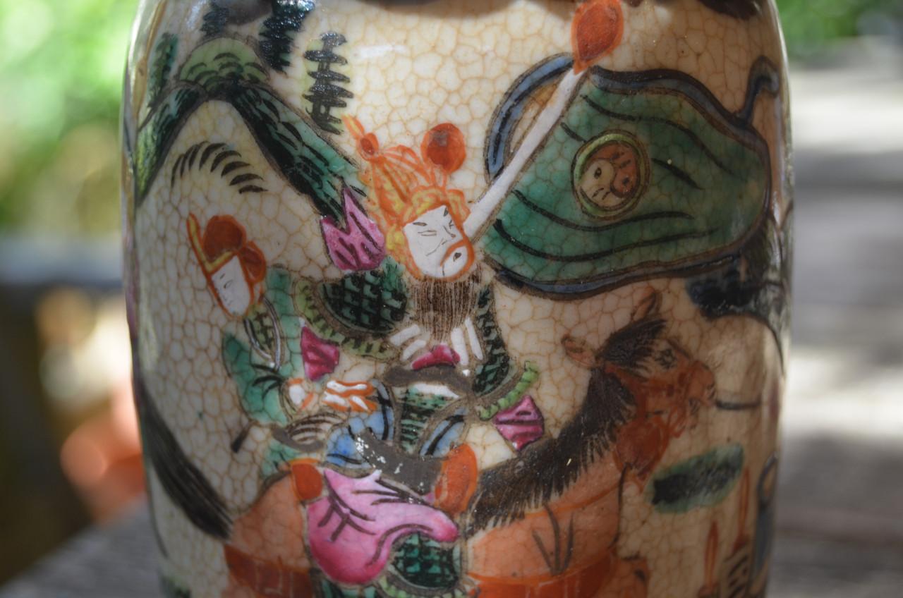 Nanking Chinese vaas / pot 19e eeuws