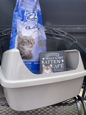 ZGAN MODERNA Open Kattenbak met Hoge Wanden IZGS!!