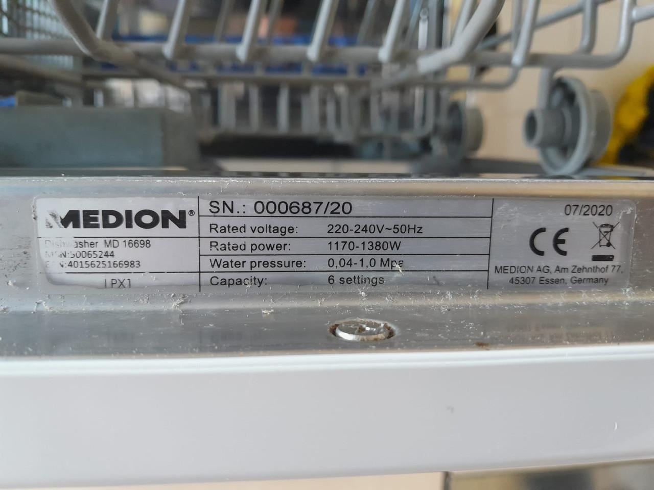 Vaatwasser tafelmodel Medion