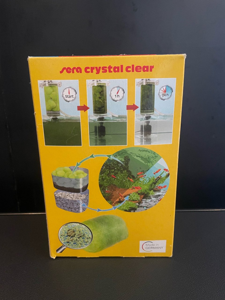 Sera crystal clear filter medium.