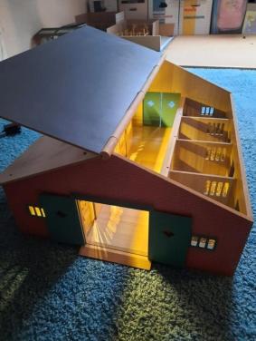 Schleich manege hout met verlichting