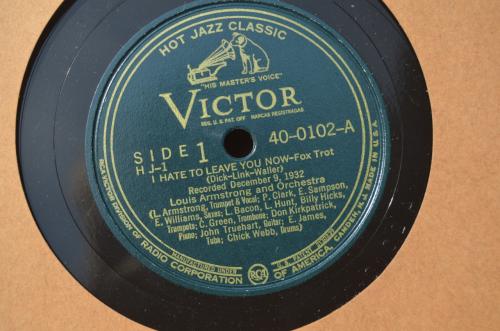 4 x Louis Armstrong 78 rpm opnames uit 1932 / 1933