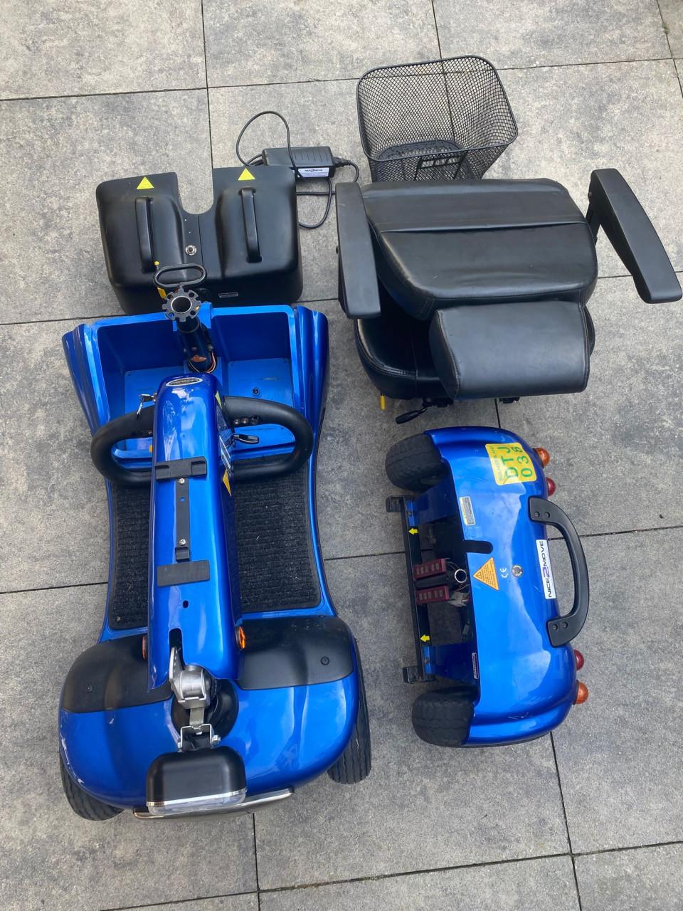 Scootmobiel demonteerbaar voor auto