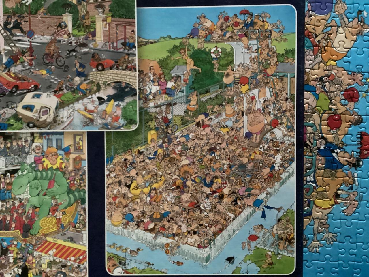 Jan v Haasteren puzzels. 3x 1000