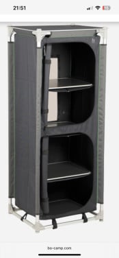 Bo-Camp Emerald hoge camping kast