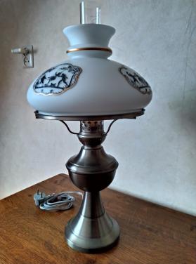 Tinnen staande lamp