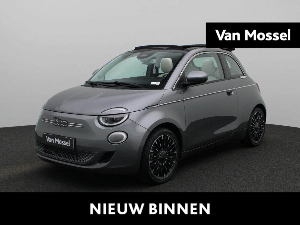 Fiat 500e c la prima 42 kwh leren bekleding - navigatie - camera - adapt. c