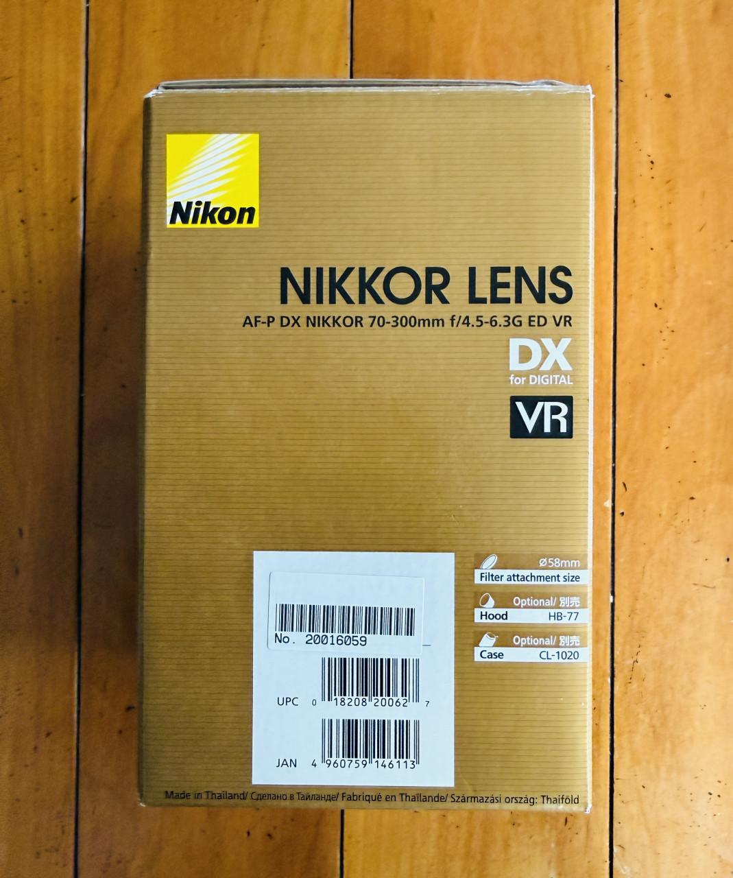 Nikon zoomlens: Nikkor AF-P DX 70-300mm f/4.5-6.3G ED VR