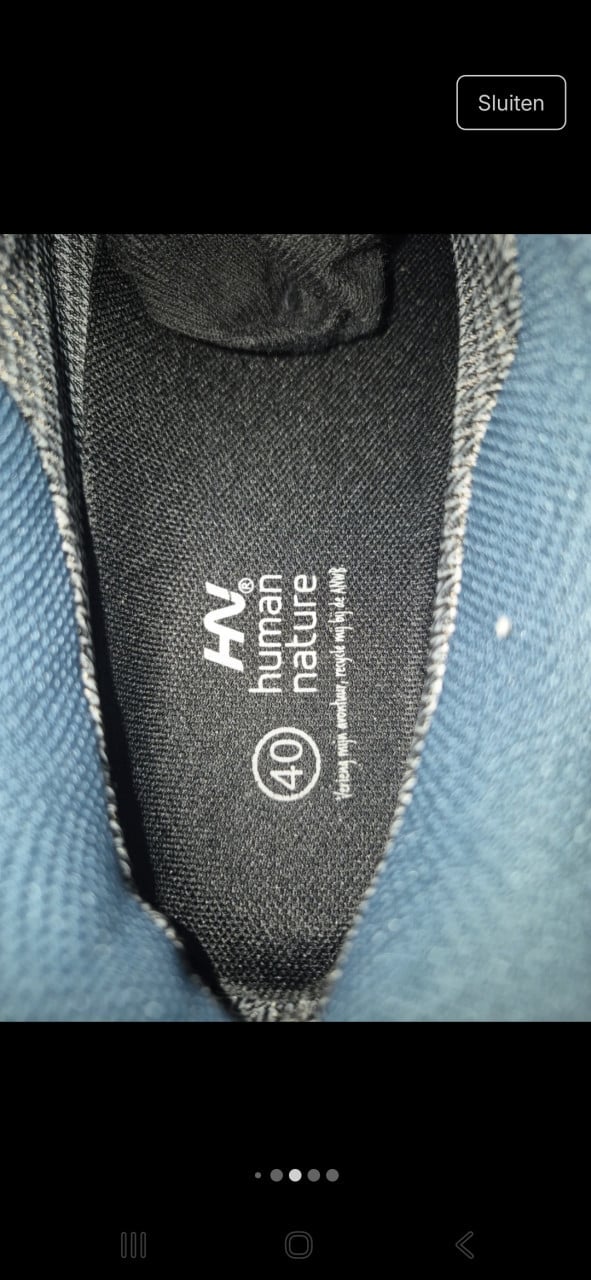 Wandelschoenen kleur blauw