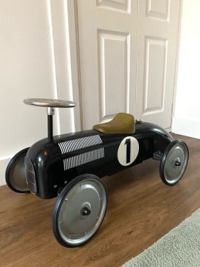 Retro loopauto zwart (als nieuw!)