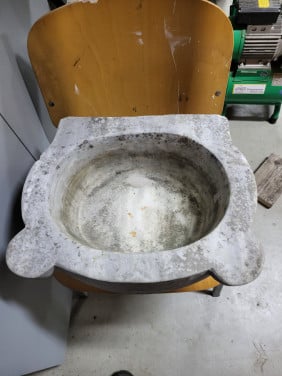 Marmer vogeldrink bak