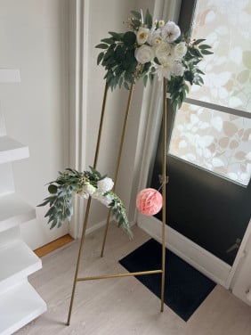 Prachtige decoratieve schildersezel