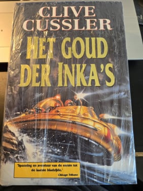 Boek "Het Goud der Inka's" van Clive Cussler.