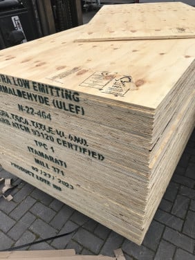 Nieuwe Underlayment platen 18mm mes en groef
