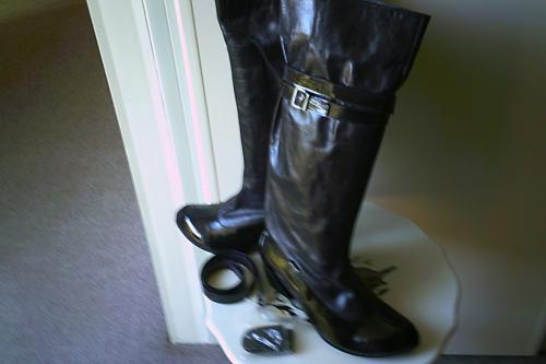 PAARSE leren instaplaarzen maat 38 / nieuw - merk Lisa Tucci