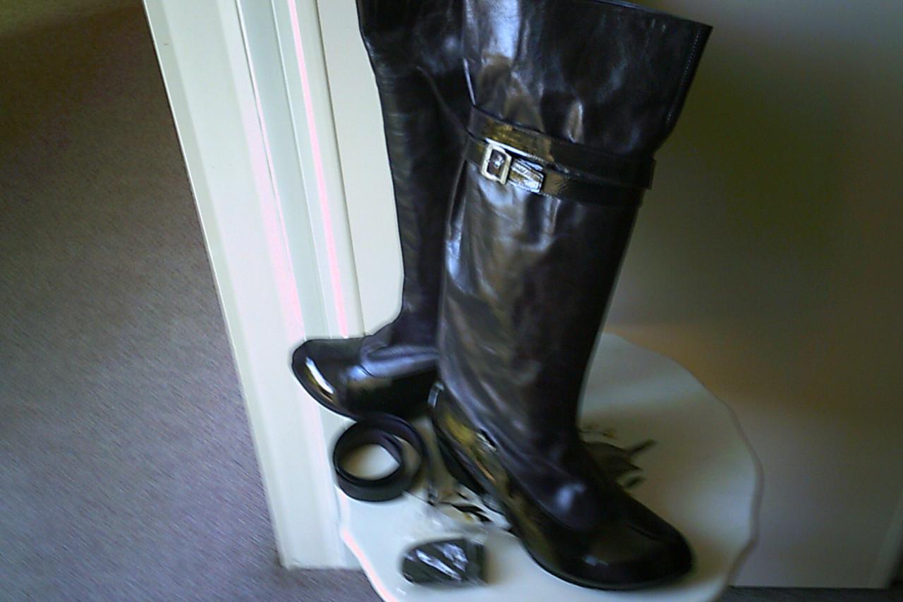 PAARSE leren instaplaarzen maat 38 / nieuw - merk Lisa Tucci