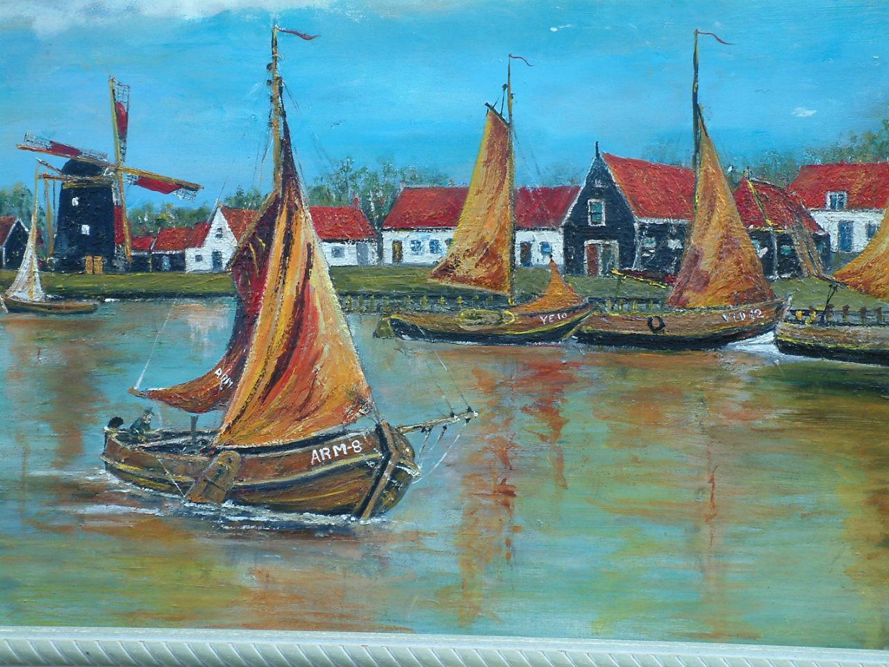 Arnemuiden Haven ---Let op --120 x 60 cm