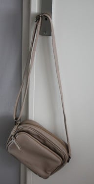 Beige schoudertas