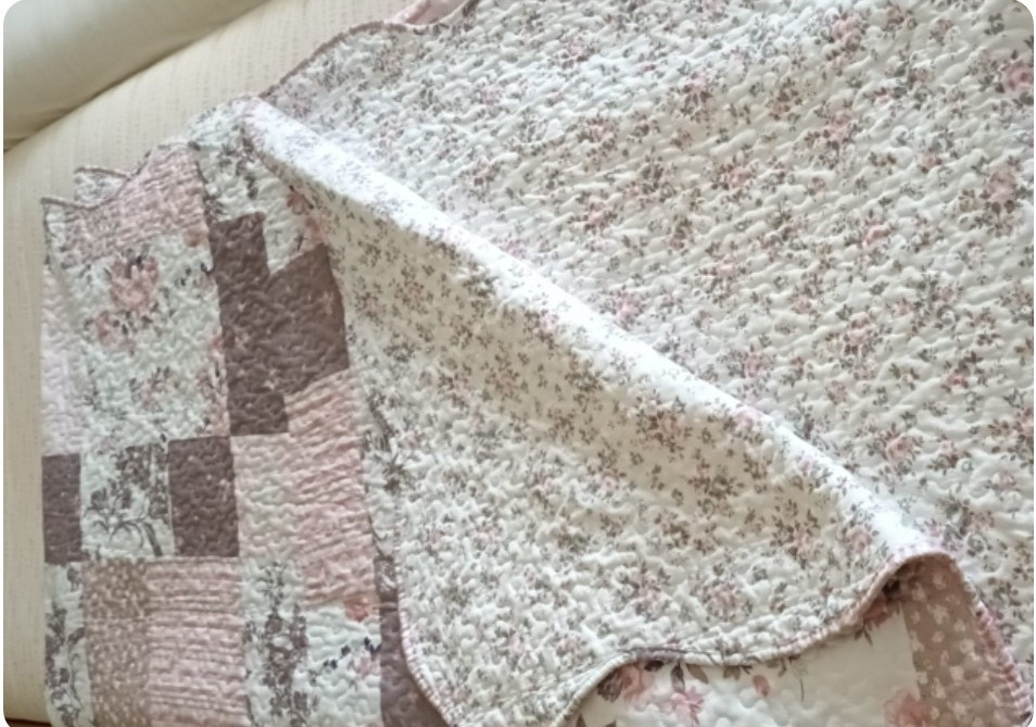 Grote plaid of sprei