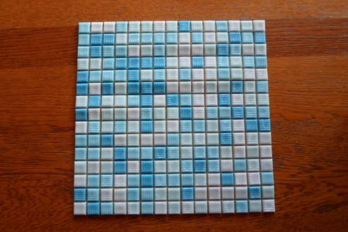 Glas Mozaiek Tegel 13 m2 Kristalblauw NIEUW
