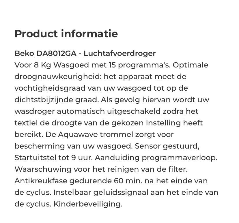 Nieuwe (afvoer) droger! 3x gebruikt