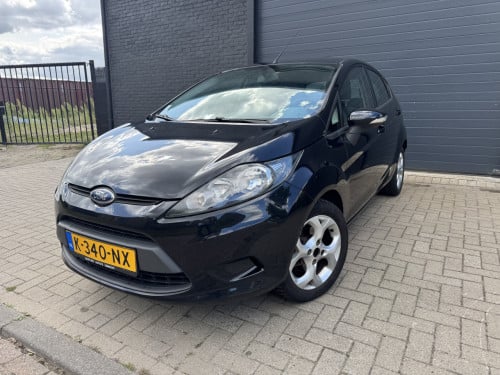 Ford Fiesta 1.25 44KW Ghia 5DRS 2010 Zwart Airco Apk Nap