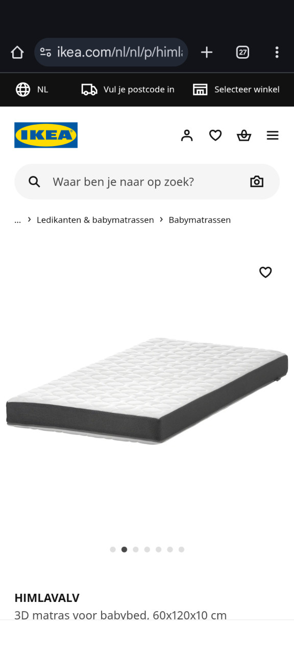 Ledikant matrasje