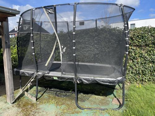 EXIT Elegant trampoline 214x366cm met Economy veiligheidsnet