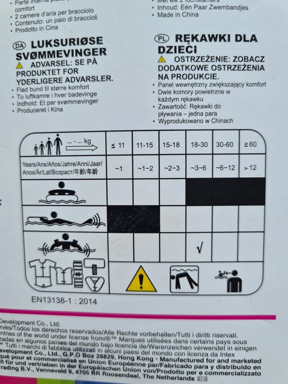 Intex Deluxe zwemarmbandjes.