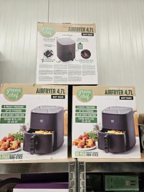 Partij GreenChef airfryers 4,7L – 3 stuks