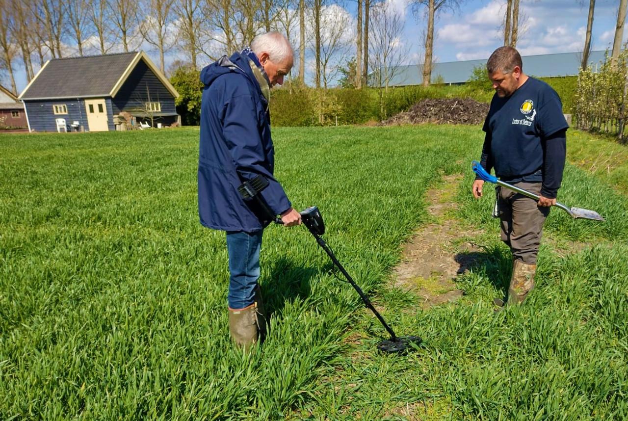 Metaaldetectie workshops op weilanden, akkers en boomgaarden