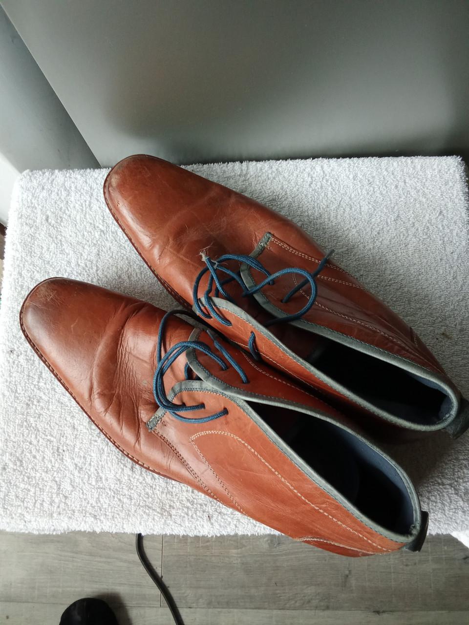 Leren Bottines, zeer weinig gedragen, maat 46