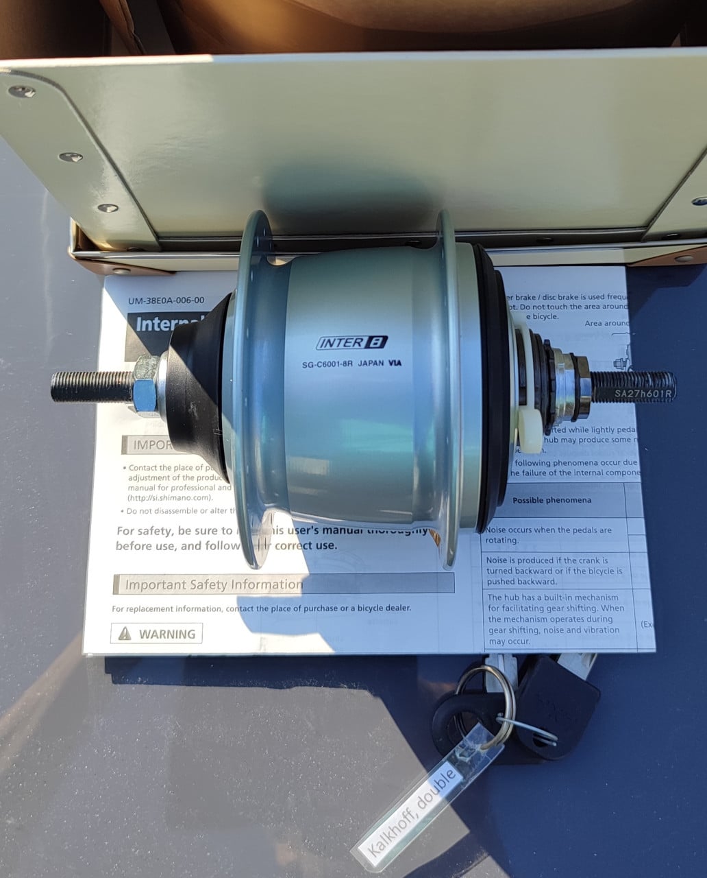 Nieuwe Shimano Nexus 8 SG-C6001-8R