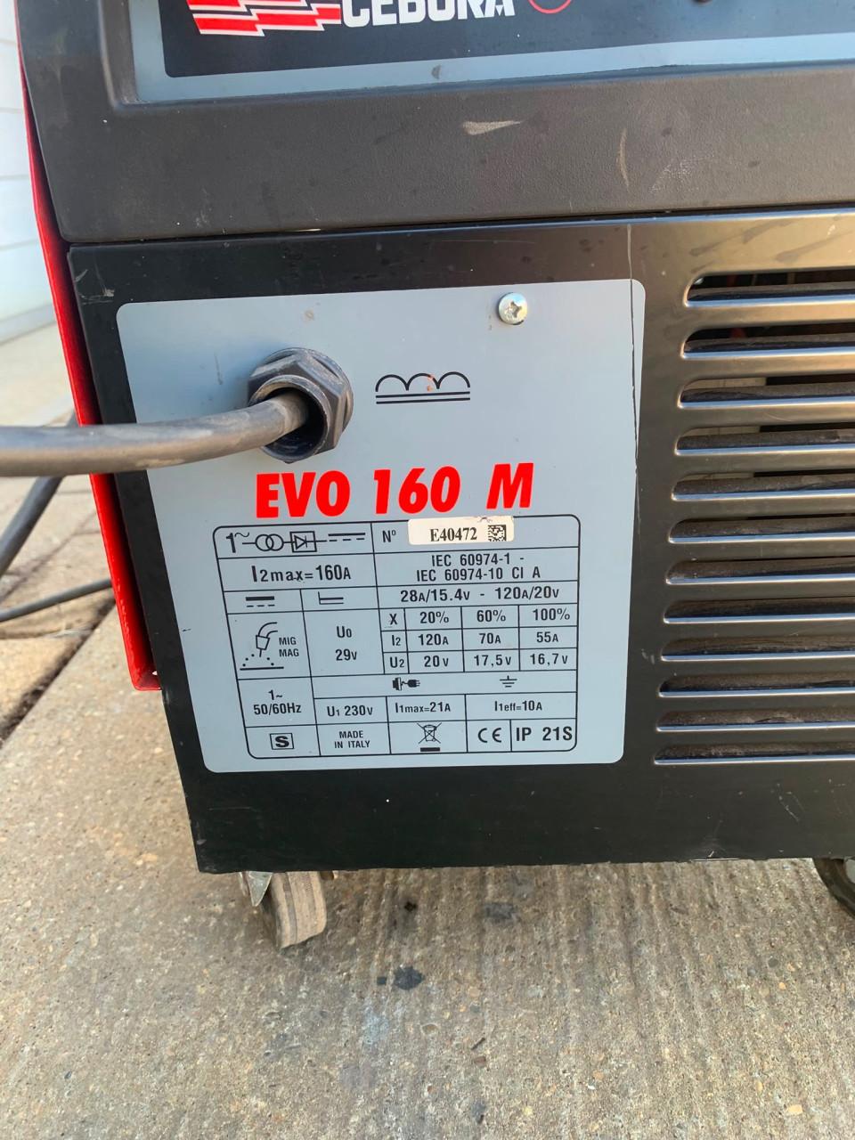 Cebora EVO 160 M MIG/MAG Lasapparaat, nieuwe Massaklem