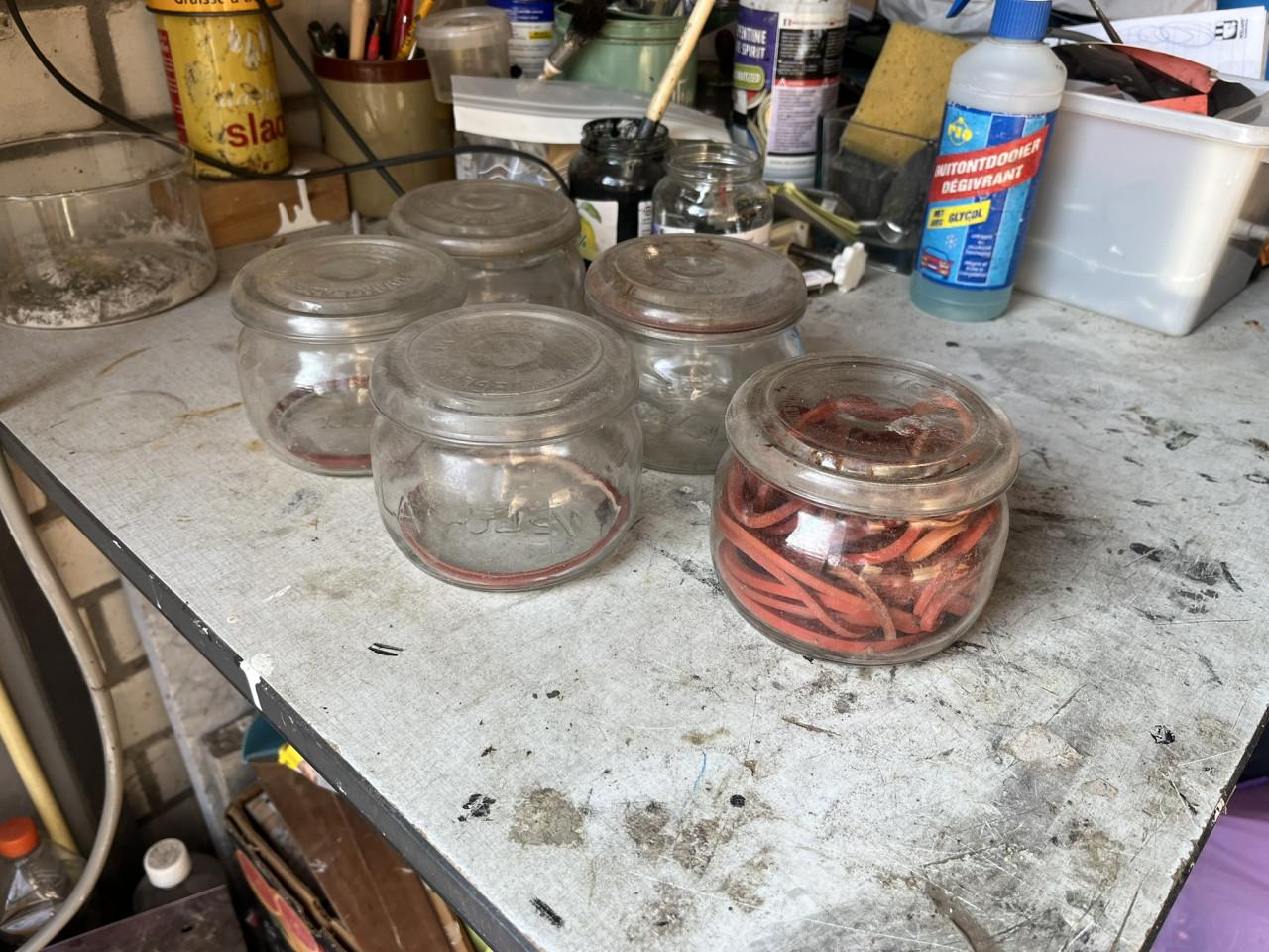 Weckpotten met deksel VEGLA 1/2 en 3/4 liter