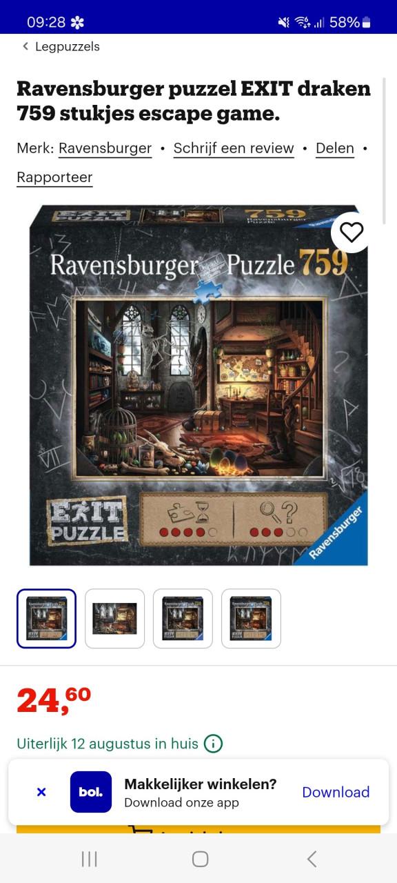 Escape puzzel Ravensburger 759