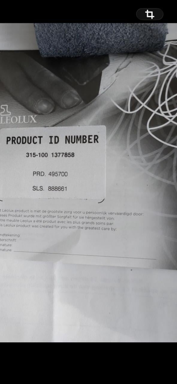 Lederen designfauteil