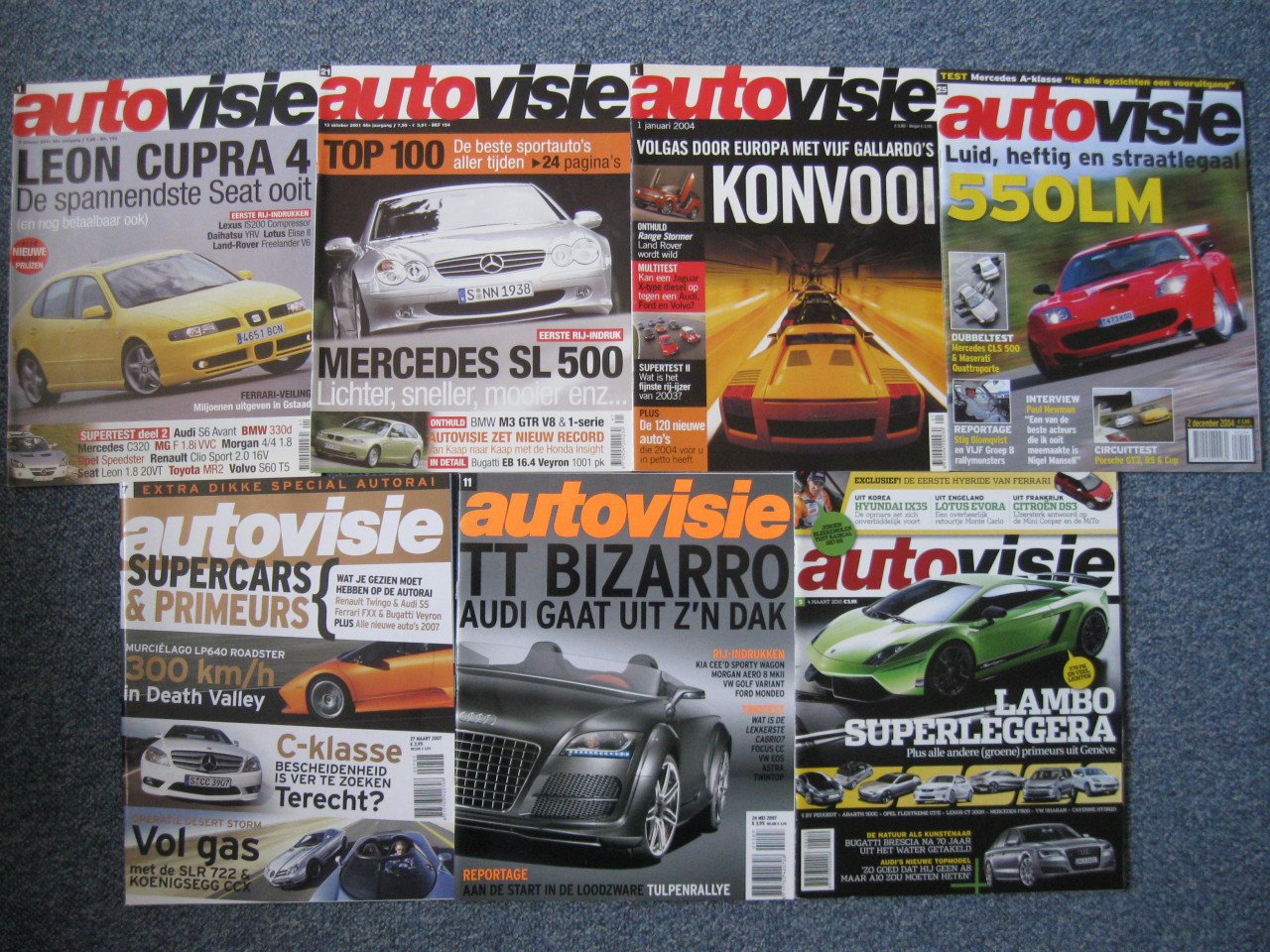 66 Auto tijdschriften.o.a.GTO -CARROS-TOPGEAR- 1 euro p/stuk