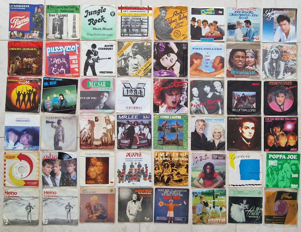7" singles 231 stuks