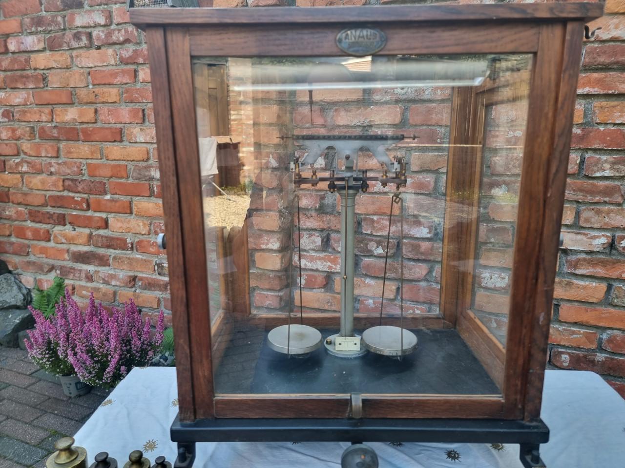 Antieke F. Sartorius Göttingen geavanceerde balkbalans