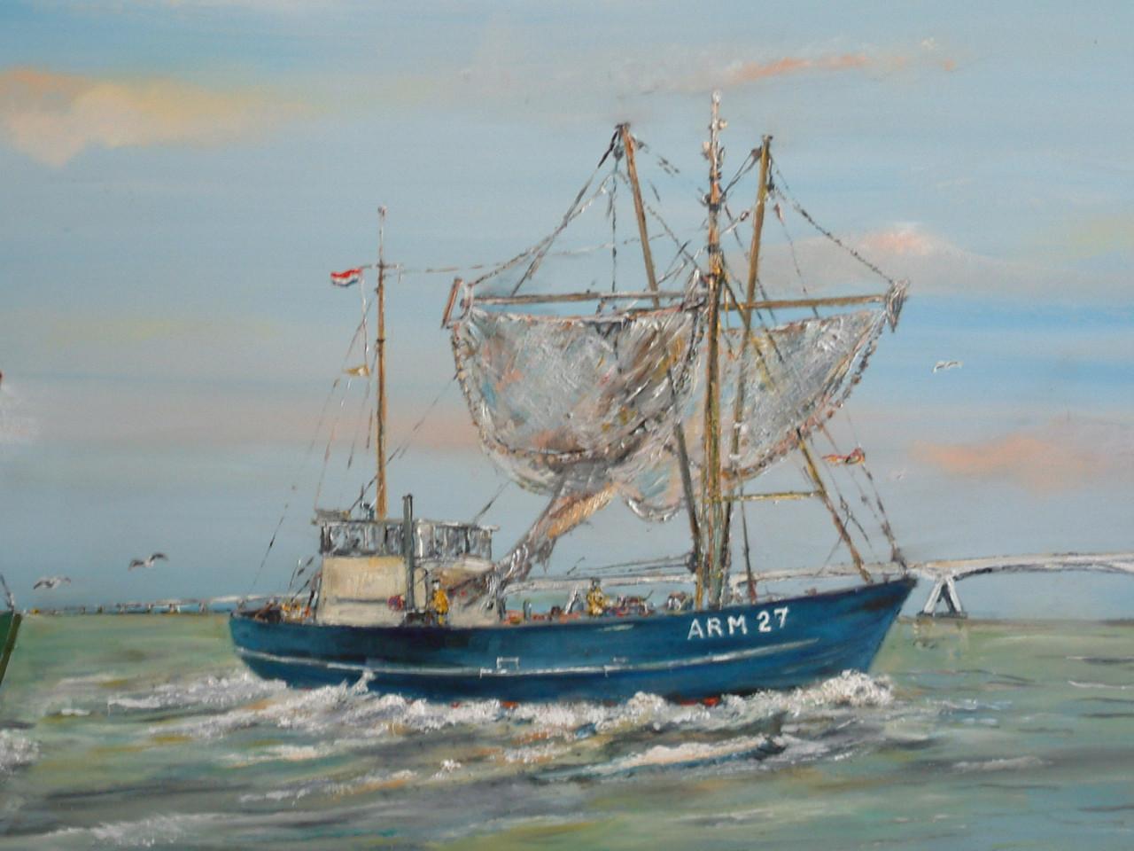 Kotter  verbouwde botter 4 gebroeders Caljouw +==   arm 17 en  27  kotter